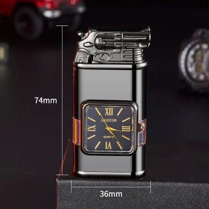 Windproof Lighter Vintage Watch Bezel Jet Flame Torch